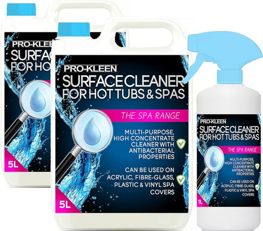 Prokleen Antibac Hot Tub Spa Surface Cleaner 5 Litre + 1 Litre Trigger Spray